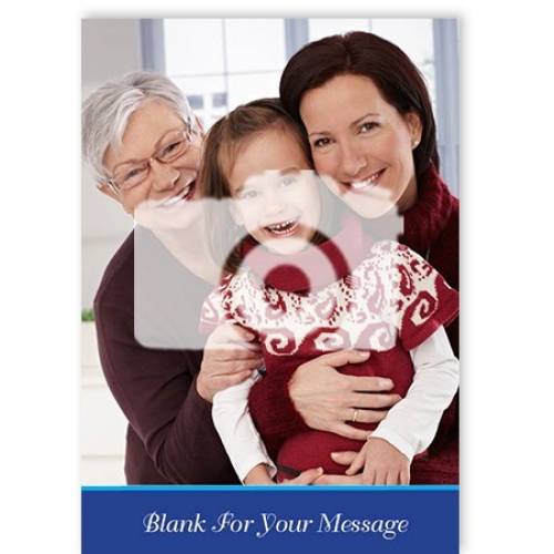 Photo Upload Blank Any Occasion For Your Message Card