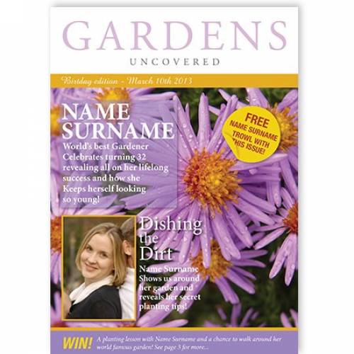 Purple Flower World's Best Gardener Card