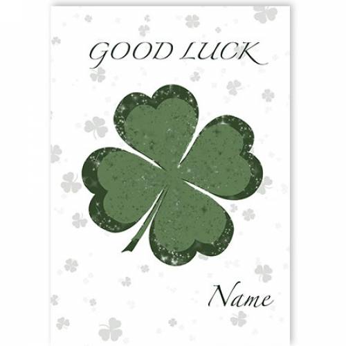 Clover Good Luck Card