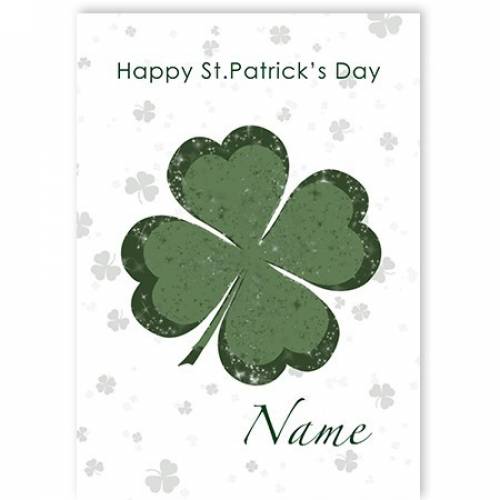 Clover Happy St Patrick's Day Card
