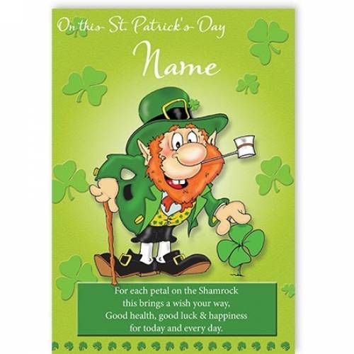 Good Health, Luck & Happiness St Patrick's Day Card