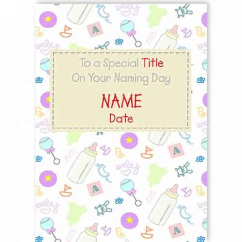 To A Special Baby Naming Day Card