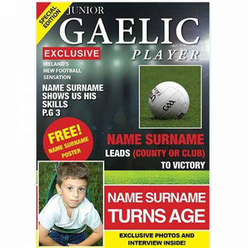 Junior Gaelic Player Happy Birthday Card