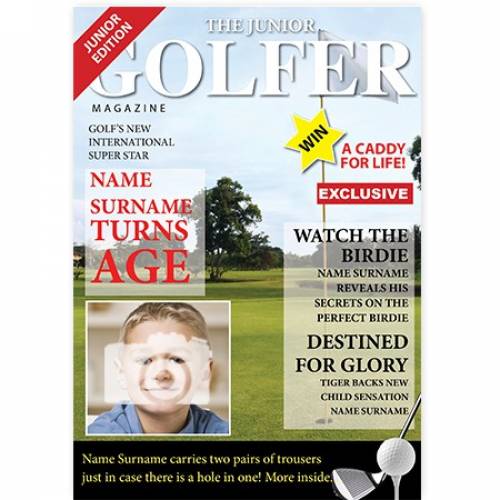 The Junior Golfer Magazine Cover Card