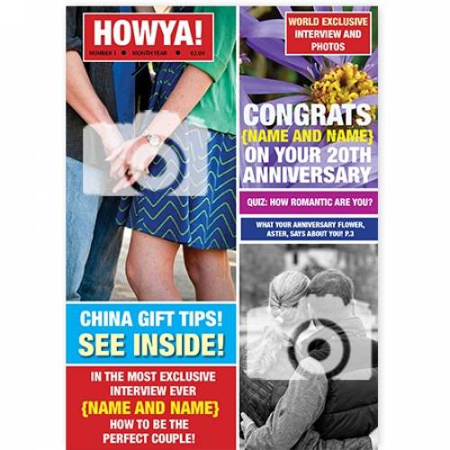 Howya Magazine Cover 20th Anniversary Card