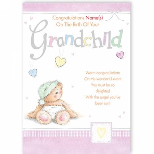 Congratulations On Birth Of Grandchild Card