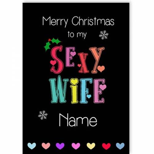 Merry Christmas Sexy Wife Christmas Card
