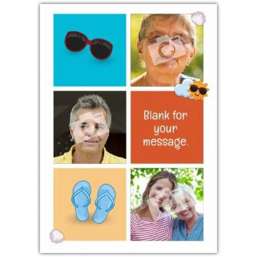 Sunglasses And Flip Flops Card