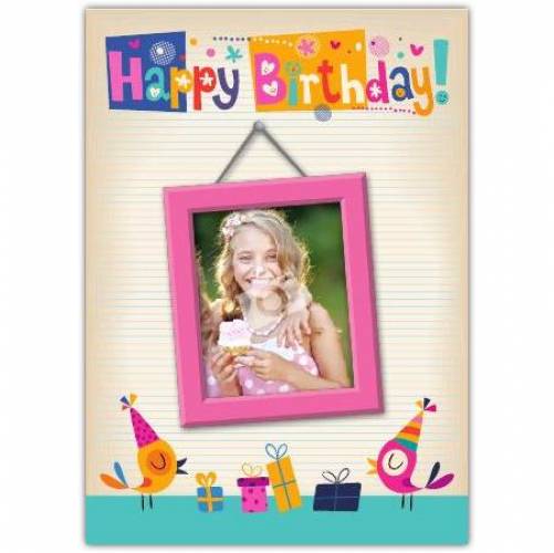 Picture Frame Happy Birthday Card