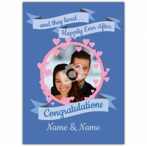 Lived Happily Ever After Wedding Card