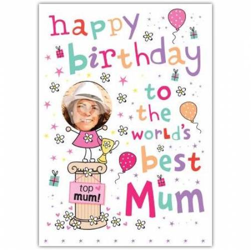World's Best Mum Birthday Card