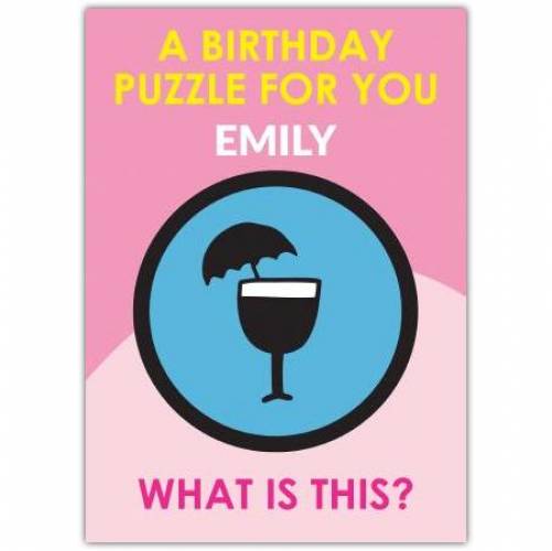 Mary Poppins Puzzle Birthday Card