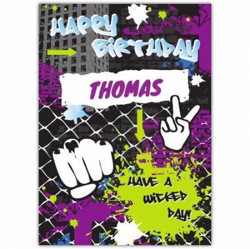 Have A Wicked Day Birthday Card
