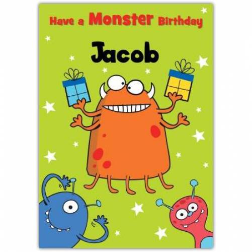 Have A Monster Birthday Card