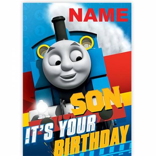 Son - Thomas The Tank Engine It's Your Birthday Card