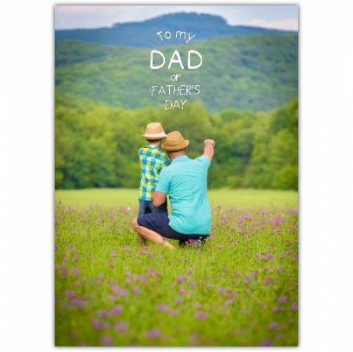 One Large Photo Father's Day Greeting Card