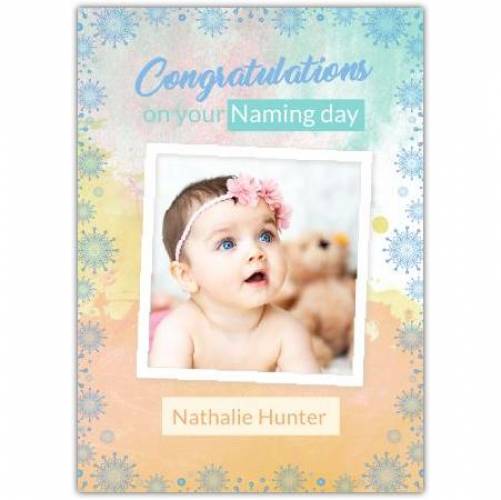 Congratulations New Baby Colourful  Card
