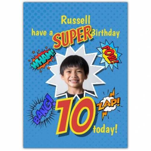 Happy Birthday Cartoon Explosions  Card