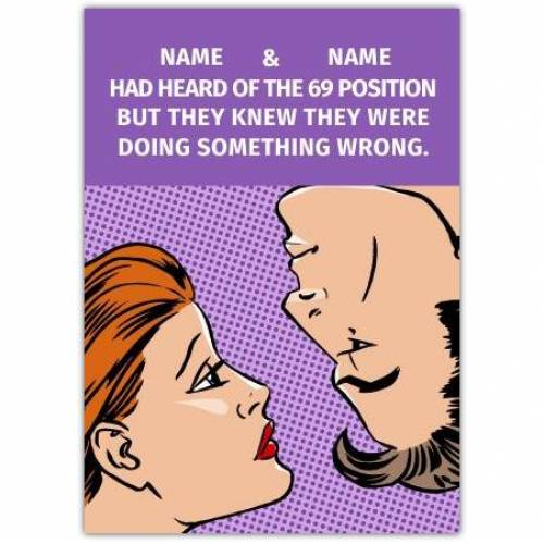 Valentines Day Rude Funny Retro Pop Greeting Card