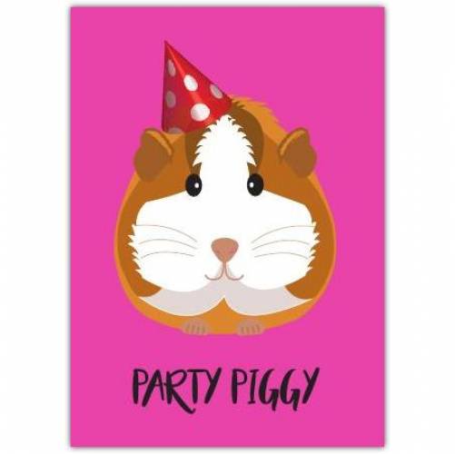 Birthday Party Guinea Pig Card