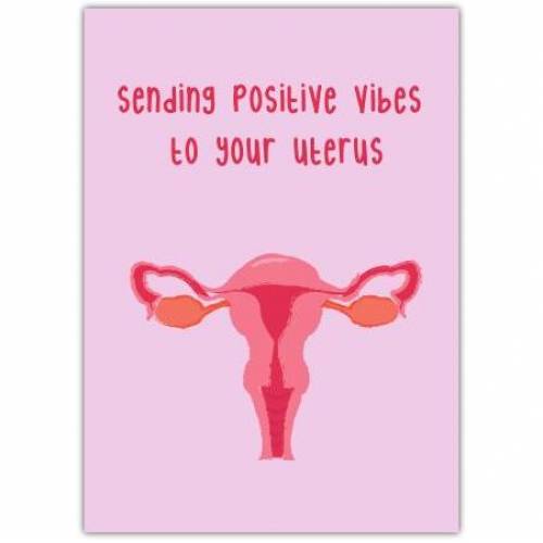 Pregnancy IVF Positive Vibes Greeting Card