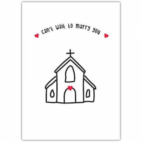 Wedding Couple Love Church Greeting Card