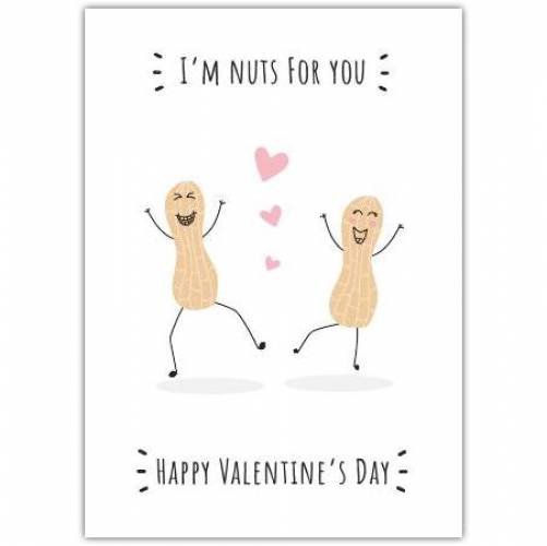 Nuts For You Valentines Day Greeting Card