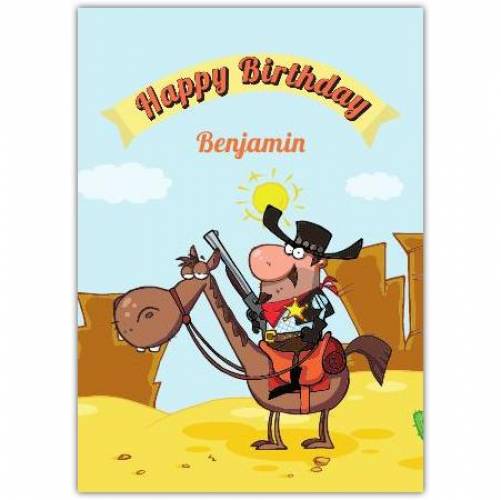 Happy Birthday Wild West Greeting Card
