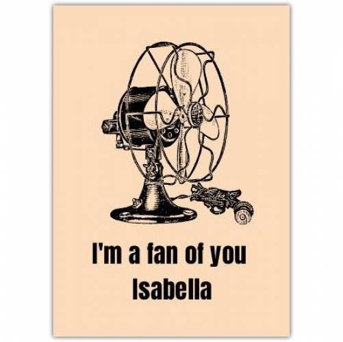 Valentines Day Etc Fan Pun Greeting Card