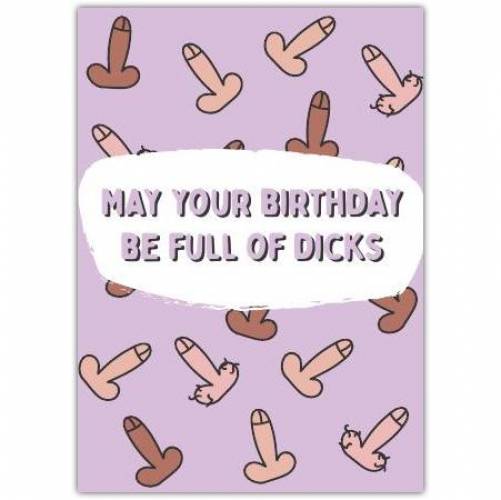 Birthday Rude Funny Assorted Willies Greeting Card