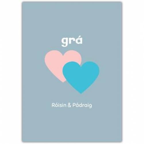 Gra - Love As Gaeilge Greeting Card