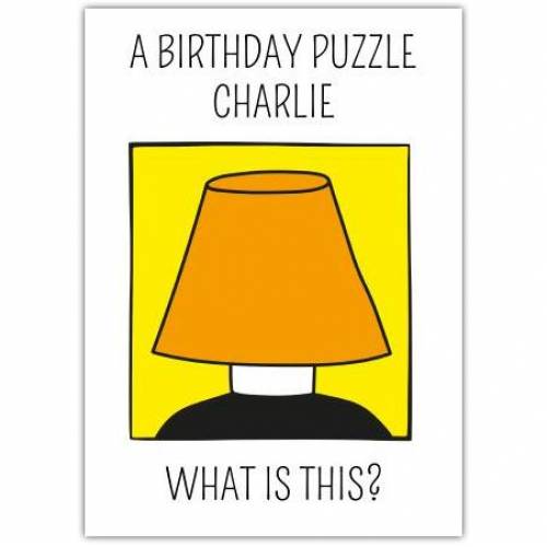 Birthday Puzzle Priest Card