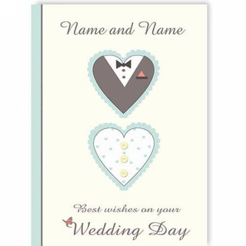 Best Wishes On Your Wedding Day Card