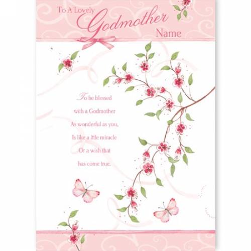 Lovely Special Godmother Card