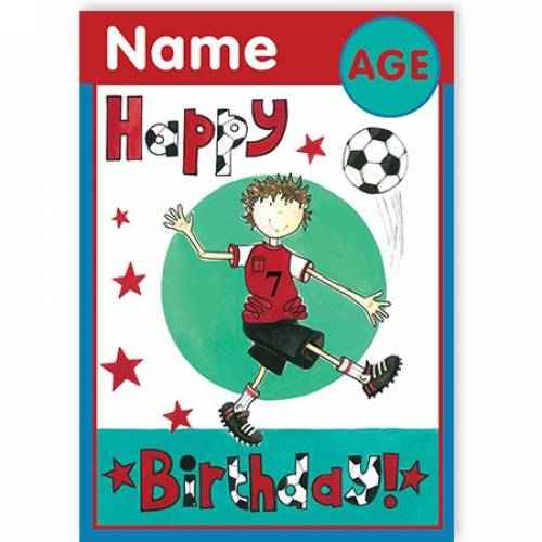 Any Age Football Birthday Card