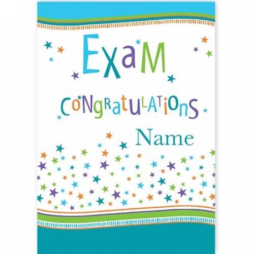 Congratulations Exam Card