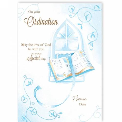 Book God Be With You Ordination Card