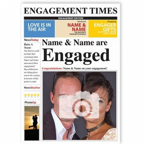 Engagement Times Photo Upload Card