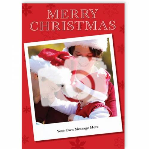 Merry Christmas Insert Photo Card