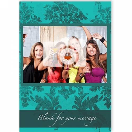 Green Photo Blank For Message Card