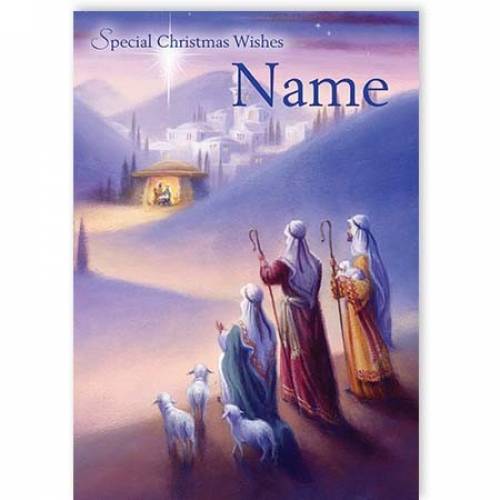 Special Wishes Nativity Christmas Card
