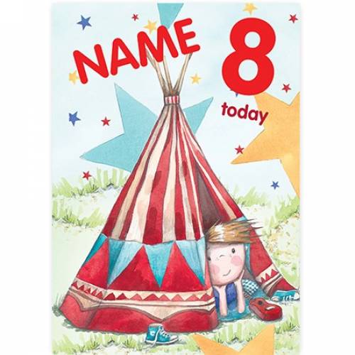 Wigwam Tent Birthday Card