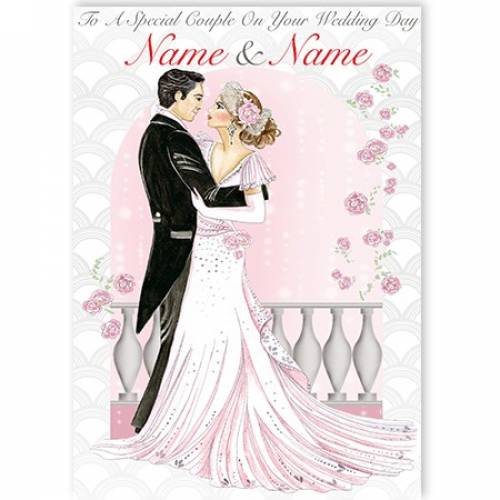 To A Special Couple On Your Wedding Day Roses Card