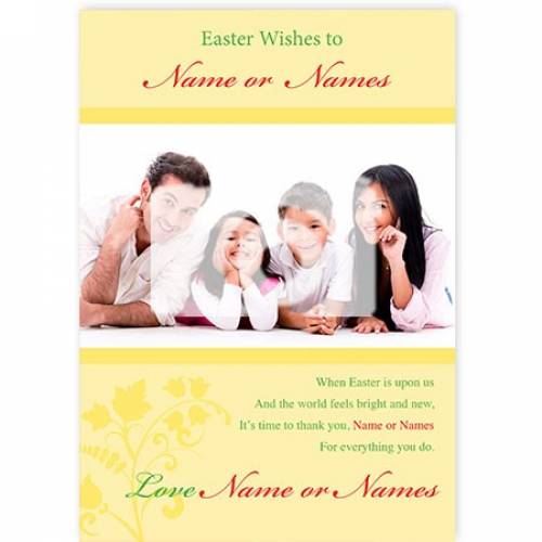 Easter Wishes To Name When Easter Is Upon Us Card