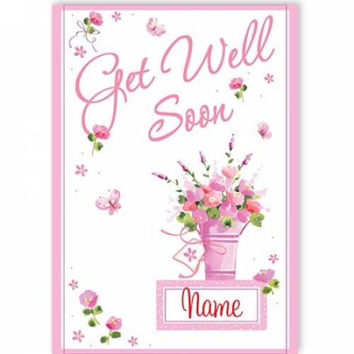 Get Well Soon Bunch Of Flowers Card
