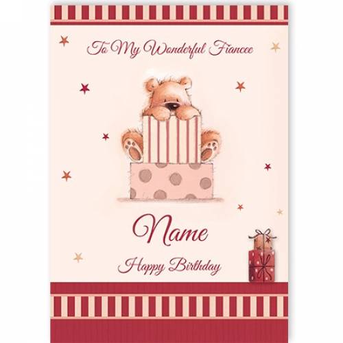 Fiancee Birthday Bear Card