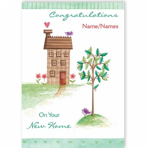 Congratulations New Home Tree Card