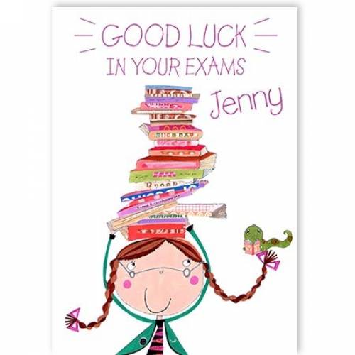 Balancing Books Good Luck In Your Exams Card