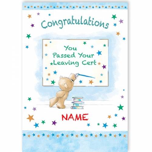 Congratulations You Passed Leaving Cert Card