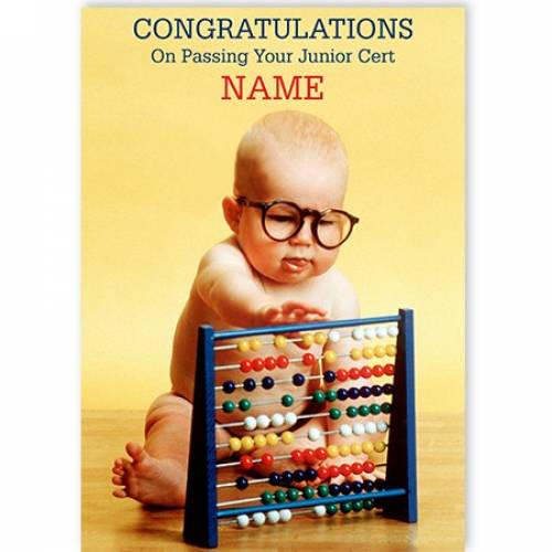 Congratulations On Passing Your Junior Cert Abacus Card